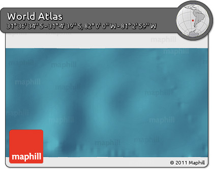 Satellite 3D Map of the Area around 31° 20' 36" S, 81° 31' 30" W