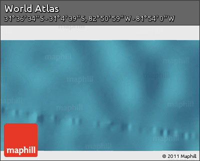 Satellite 3D Map of the Area around 31° 20' 36" S, 82° 22' 30" W