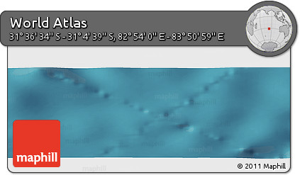 Satellite Panoramic Map of the Area around 31° 20' 36" S, 83° 22' 30" E