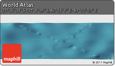 Satellite Panoramic Map of the Area around 31° 20' 36" S, 83° 22' 30" E