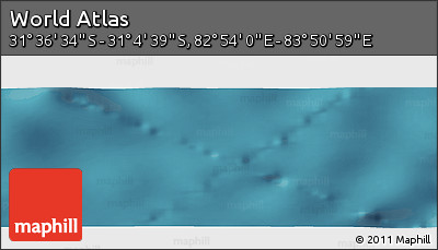 Satellite Panoramic Map of the Area around 31° 20' 36" S, 83° 22' 30" E