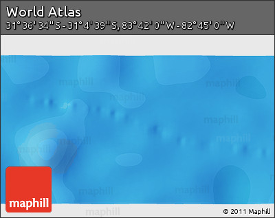 Political 3D Map of the Area around 31° 20' 36" S, 83° 13' 29" W