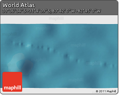 Satellite 3D Map of the Area around 31° 20' 36" S, 83° 13' 29" W
