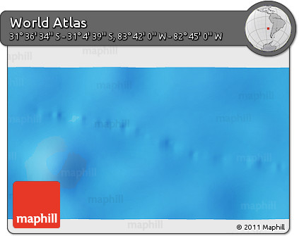 Shaded Relief 3D Map of the Area around 31° 20' 36" S, 83° 13' 29" W