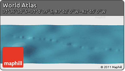 Satellite Panoramic Map of the Area around 31° 20' 36" S, 83° 13' 29" W