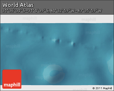 Satellite 3D Map of the Area around 31° 20' 36" S, 84° 4' 29" W