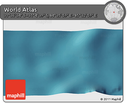 Satellite 3D Map of the Area around 31° 20' 36" S, 85° 4' 29" E