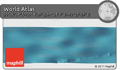 Satellite Panoramic Map of the Area around 31° 20' 36" S, 91° 52' 30" E