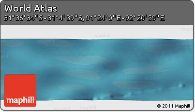 Satellite Panoramic Map of the Area around 31° 20' 36" S, 91° 52' 30" E