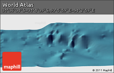 Satellite Panoramic Map of the Area around 31° 20' 36" S, 93° 34' 29" E