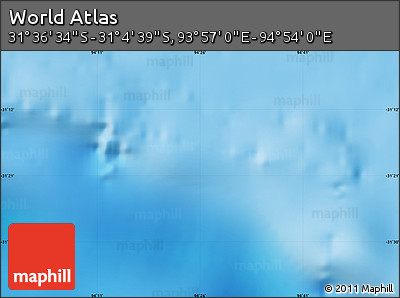 Physical Map of the Area around 31° 20' 36" S, 94° 25' 30" E