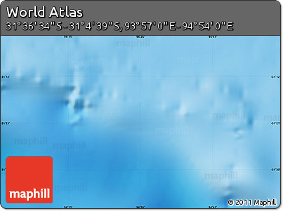 Physical Map of the Area around 31° 20' 36" S, 94° 25' 30" E