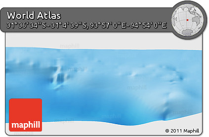 Physical Panoramic Map of the Area around 31° 20' 36" S, 94° 25' 30" E