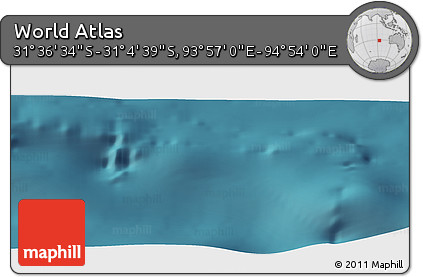 Satellite Panoramic Map of the Area around 31° 20' 36" S, 94° 25' 30" E