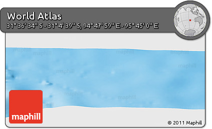 Physical Panoramic Map of the Area around 31° 20' 36" S, 95° 16' 30" E