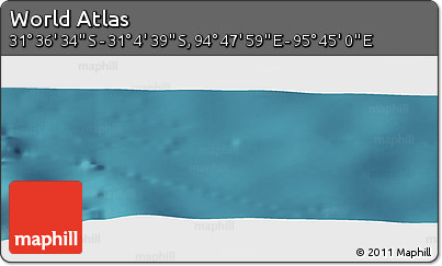Satellite Panoramic Map of the Area around 31° 20' 36" S, 95° 16' 30" E