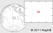 Blank Location Map of the area around 31° 20' 36" S, 96° 7' 30" E