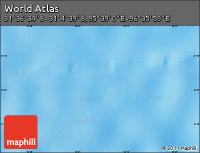Shaded Relief Map of the Area around 31° 20' 36" S, 96° 7' 30" E
