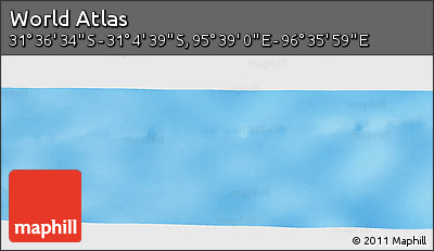 Physical Panoramic Map of the Area around 31° 20' 36" S, 96° 7' 30" E