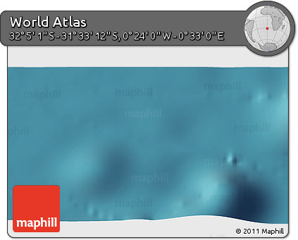 Satellite 3D Map of the Area around 31° 49' 7" S, 0° 4' 30" E