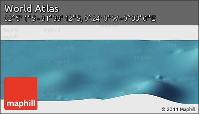 Satellite Panoramic Map of the Area around 31° 49' 7" S, 0° 4' 30" E