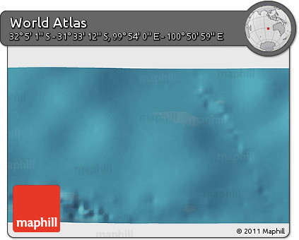 Satellite 3D Map of the Area around 31° 49' 7" S, 100° 22' 30" E