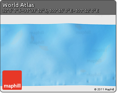 Shaded Relief 3D Map of the Area around 31° 49' 7" S, 101° 13' 29" E