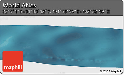 Satellite Panoramic Map of the Area around 31° 49' 7" S, 102° 4' 29" E