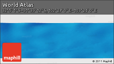 Physical Panoramic Map of the Area around 31° 49' 7" S, 102° 55' 30" E
