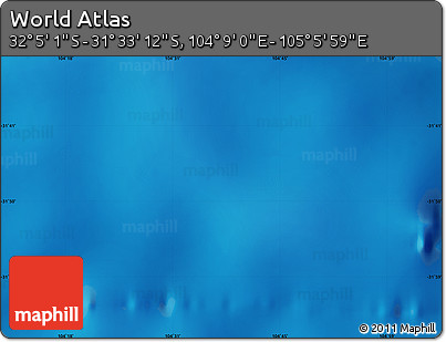 Physical Map of the Area around 31° 49' 7" S, 104° 37' 30" E