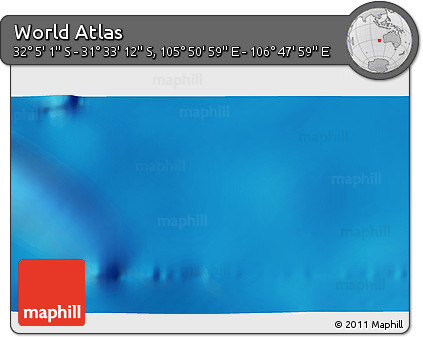 Physical 3D Map of the Area around 31° 49' 7" S, 106° 19' 29" E