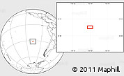 Blank Location Map of the area around 31° 49' 7" S, 107° 1' 30" W