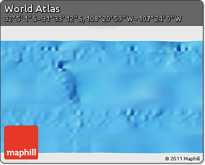 Physical 3D Map of the Area around 31° 49' 7" S, 107° 52' 30" W