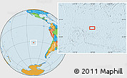 Political Location Map of the area around 31° 49' 7" S, 107° 52' 30" W