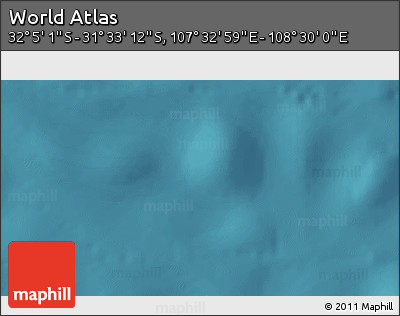 Satellite 3D Map of the Area around 31° 49' 7" S, 108° 1' 30" E