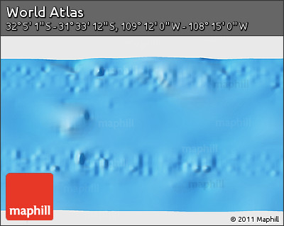 Physical 3D Map of the Area around 31° 49' 7" S, 108° 43' 29" W