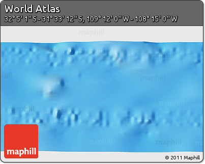 Physical 3D Map of the Area around 31° 49' 7" S, 108° 43' 29" W
