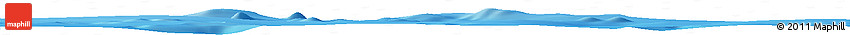 Shaded Relief Horizon Map of the Area around 31° 49' 7" S, 108° 43' 29" W