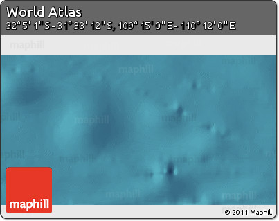 Satellite 3D Map of the Area around 31° 49' 7" S, 109° 43' 29" E