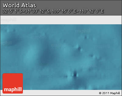 Satellite 3D Map of the Area around 31° 49' 7" S, 109° 43' 29" E