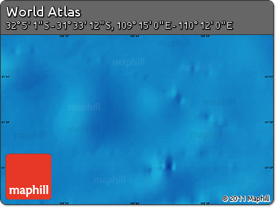 Physical Map of the Area around 31° 49' 7" S, 109° 43' 29" E