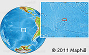 Physical Location Map of the area around 31° 49' 7" S, 109° 34' 29" W