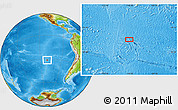 Physical Location Map of the area around 31° 49' 7" S, 110° 25' 30" W