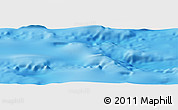 Shaded Relief Panoramic Map of the area around 31° 49' 7" S, 110° 25' 30" W