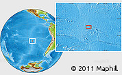 Physical Location Map of the area around 31° 49' 7" S, 111° 16' 30" W