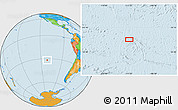 Political Location Map of the area around 31° 49' 7" S, 111° 16' 30" W
