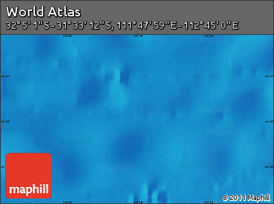 Physical Map of the Area around 31° 49' 7" S, 112° 16' 30" E