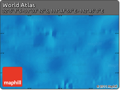 Physical Map of the Area around 31° 49' 7" S, 112° 16' 30" E