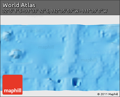 Physical 3D Map of the Area around 31° 49' 7" S, 112° 7' 30" W