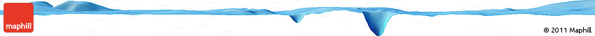 Shaded Relief Horizon Map of the Area around 31° 49' 7" S, 112° 7' 30" W